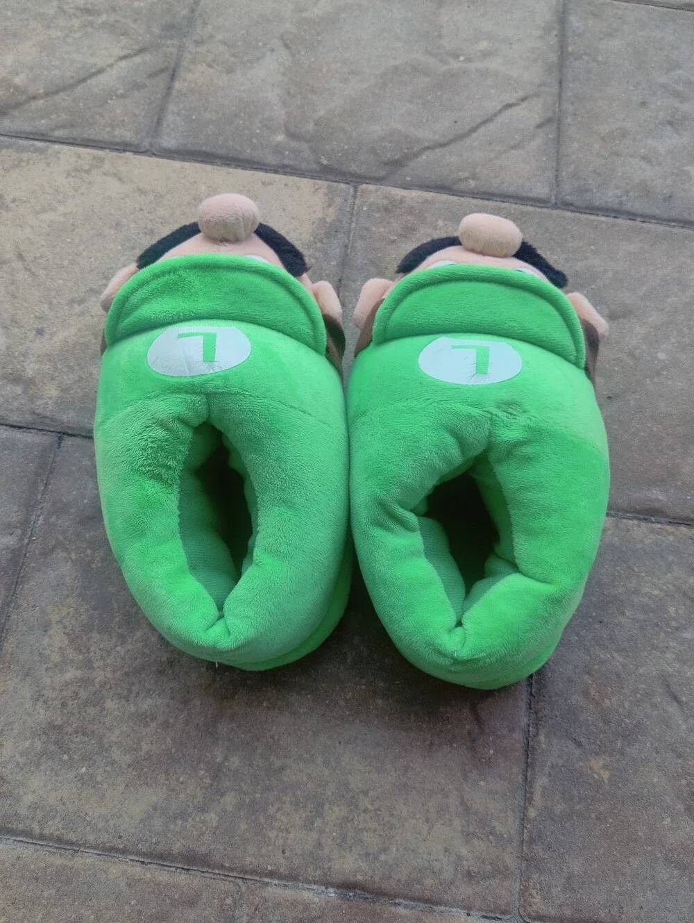 Luigi Plush Character Kids  Slippers